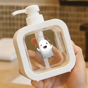 Cute Ghost - Shaped Soap Dispenser - Moisturizing Hand Pump Bottle, Durable Plastic Soap Dispenser for Bathroom & Kitchen, Playful Ghost Design, Easy - to - Use Hand Soap Pump, Ideal for Themed Decor & Everyday Cleaning