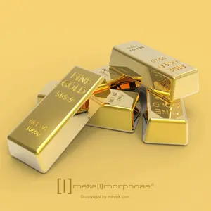 Metalmorphose 3D GOLD BAR KEYCHAIN