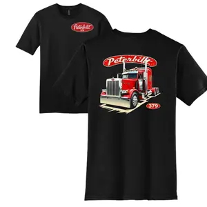 Peterbilt 379 T-Shirt – Classic Semi Truck Graphic, Perfect Gift for Truck Drivers and Trucking Enthusiasts, Men's Cotton Tee