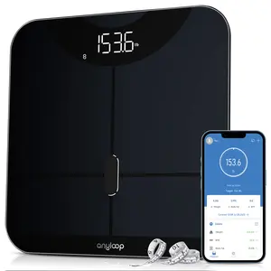 Smart Bathroom Scale for Body Weight and Fat Percentage, Digital Scale with BMI, Body Fat, Muscle Mass 13-Measurement, Body Weight Scale Data Sync with APP, Trend Tracking Weight Watchers Scale 400lb, Healthcare Weight Scale