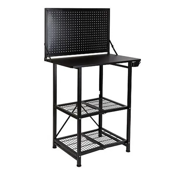 Improvements Origami Foldable Work Bench with Pegboard Improvements Origami Foldable Work Bench with Pegboard