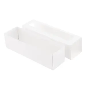 Packhome 7.25x1.8x1.75 Inch Macaron Boxes for 6 Macarons, Clear Window Design, Pack of 25, Perfect for Gift Packaging