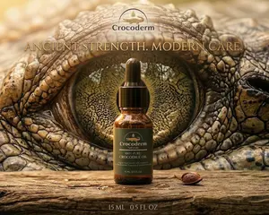 Crocoderm Naturals 100% Pure Crocodile Oil – Hydrating Skin Moisturizer & Barrier Support (15mL)