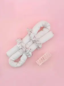 100% Mulberry Silk Sleep Curling Set, 22MM Silk No Heat Hair Styling Tool, Gentle on Hair, Perfect for Overnight Hairstyles, Comfortable & Safe Use