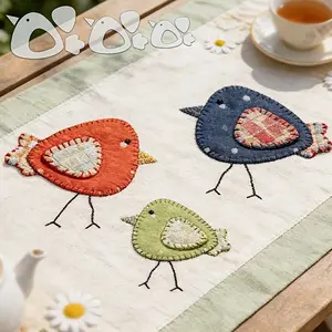 12pcs/set Chicken Pattern Quilting Template DIY Transparent PET Sewing Template - Quilting Tool with Fabric Chicken Design, Suitable for Handmade Decorations, Placemats, and Crafts, Ideal for Sewing and Craft Projects, Craft Supplies, Decorative Sewing