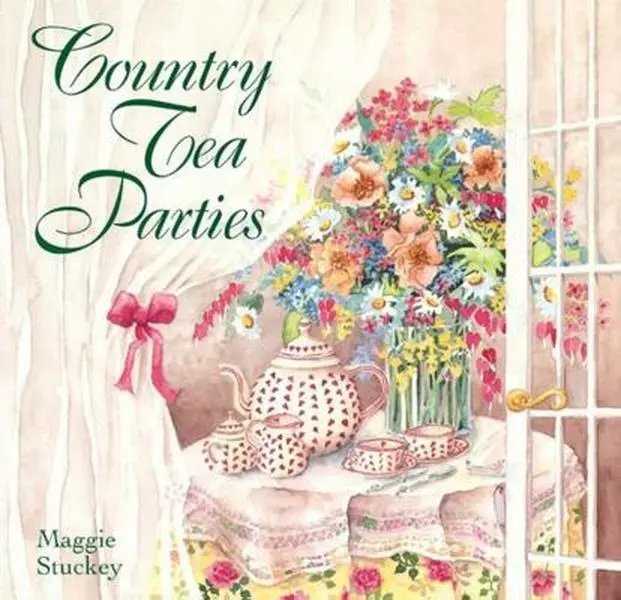 Used Tea Parties Book - "Country Tea Parties" by Maggie Stuckey (Hardcover, English) - Creative & Doable Ideas for Social Events, Tea Culture, 0.97 Pounds