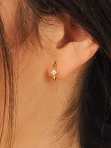 Elegant Starburst Earrings, Small Zircon Studs, Versatile Luxury Style, Hypoallergenic and Fade-Resistant, Perfect for Daily Wear and Gifting