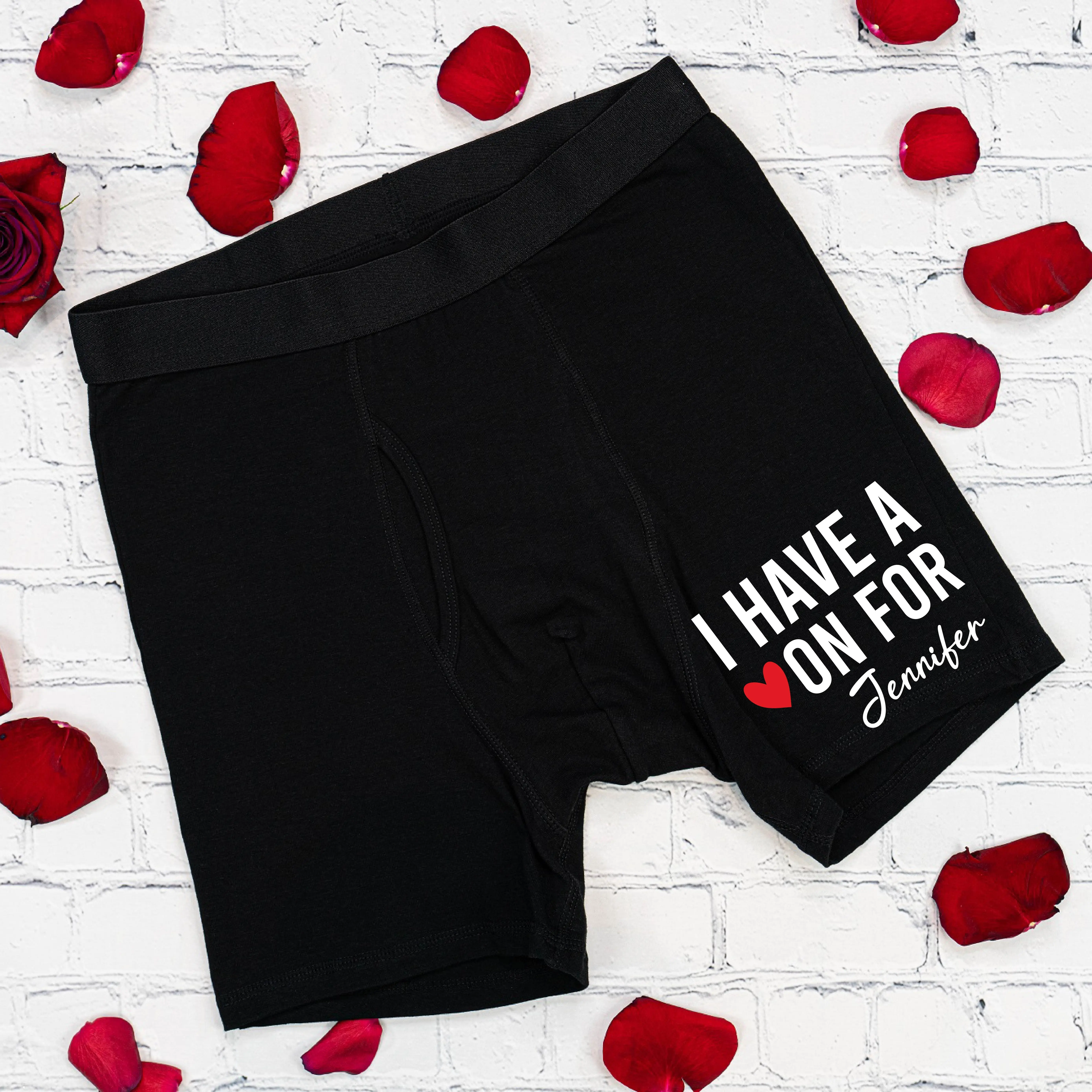 Funny Men's Underwear Custom Name, Personalized Boyfriend Boxer, Husband Gift Idea, Valentine Gift Boxer For Boyfriend, Birthday Gift For Him.