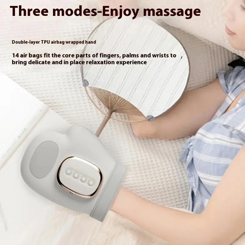 Electric hand massager, wireless heating and compression, massage short hands, gifts for her/his Valentine's Day, gifts for ladies/men/mothers/fathers.