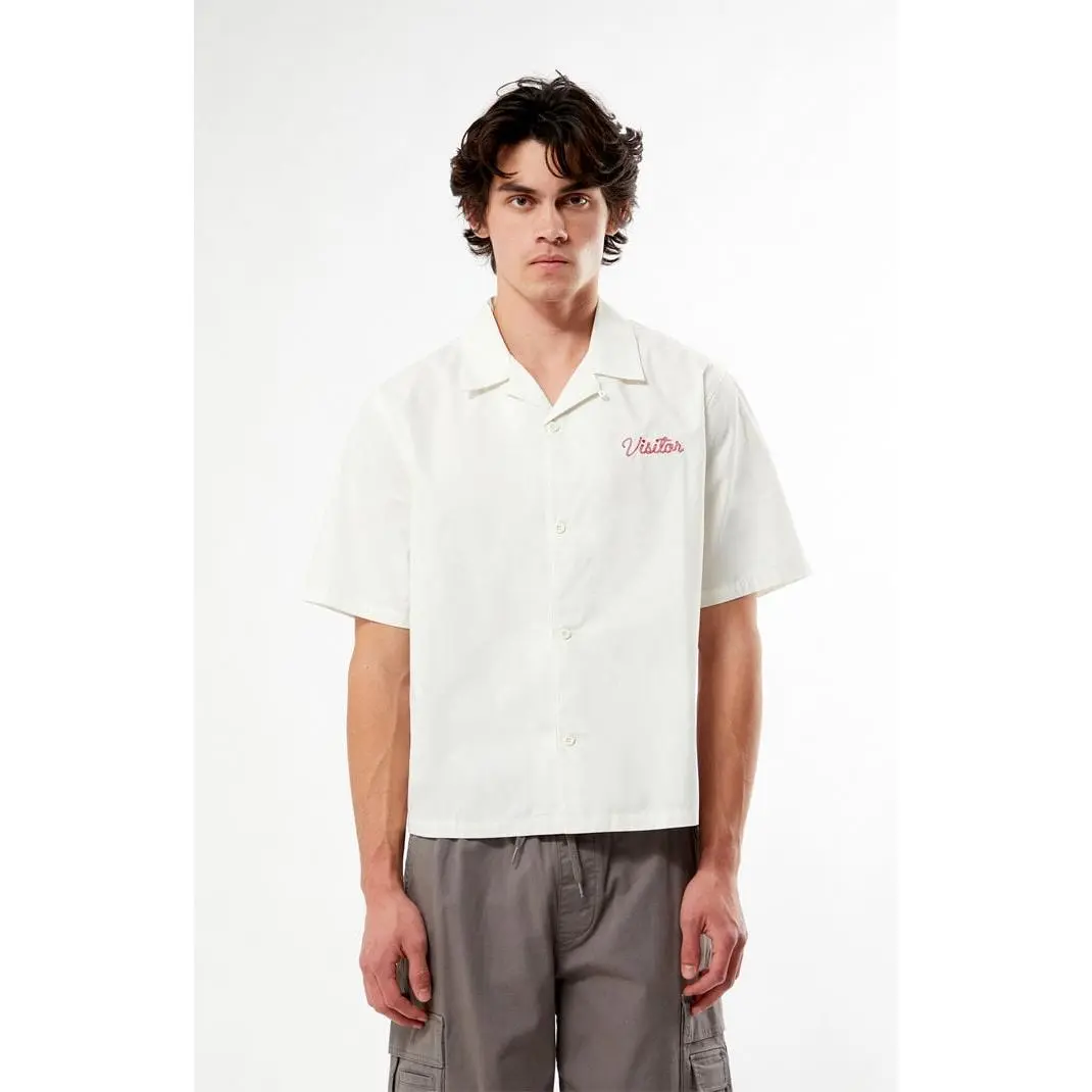 Pacsun Men's Farms White Woven Camp Shirt Pacsun Men's Farms White Woven Camp ShirtÂ