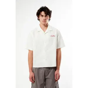 Pacsun Men's Farms White Woven Camp ShirtÂ