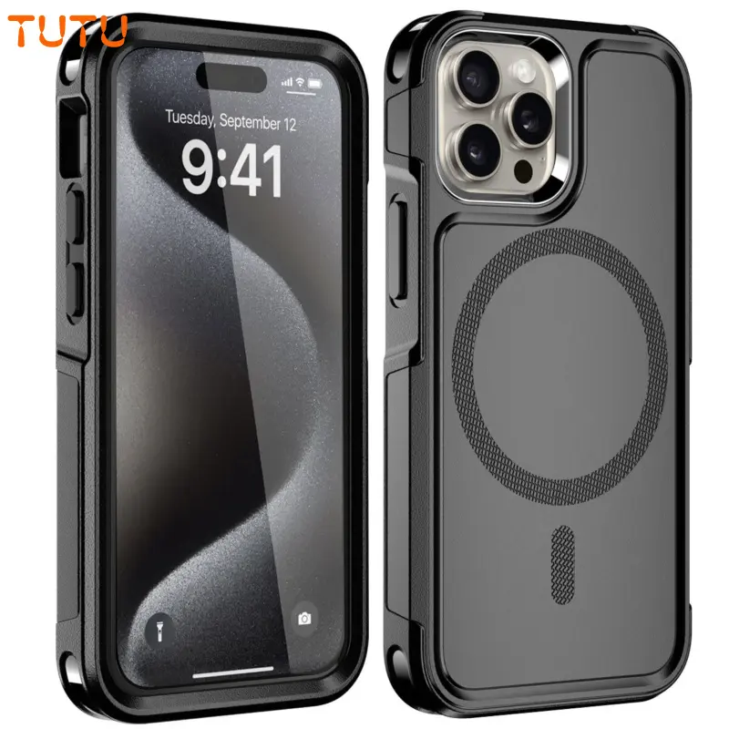 Magnetic MagSafe Cellphone Case - Sturdy Durable Rubber Design, Wireless Shockproof Heavy-Duty Protective Cover for iPhone 12-17 Pro Max Plus, Including iPhone 13 Pro Max (Phone Accessories) summerwins#DealsForYouDays, For Iphone 13 Pro Max