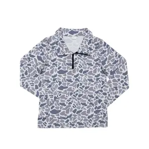 Women's Multi-Color Camo Half-Zip Pullovers - Spot/Tiger Stripe Patterns, Streetwear Style for Urban Commuting, Outdoor Exploration, Street Photography & Trendy Casual Scenarios