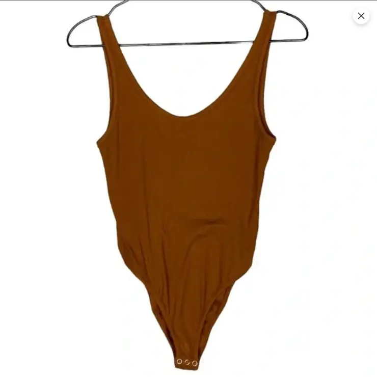 Free People neutral brown bodysuit Size XS