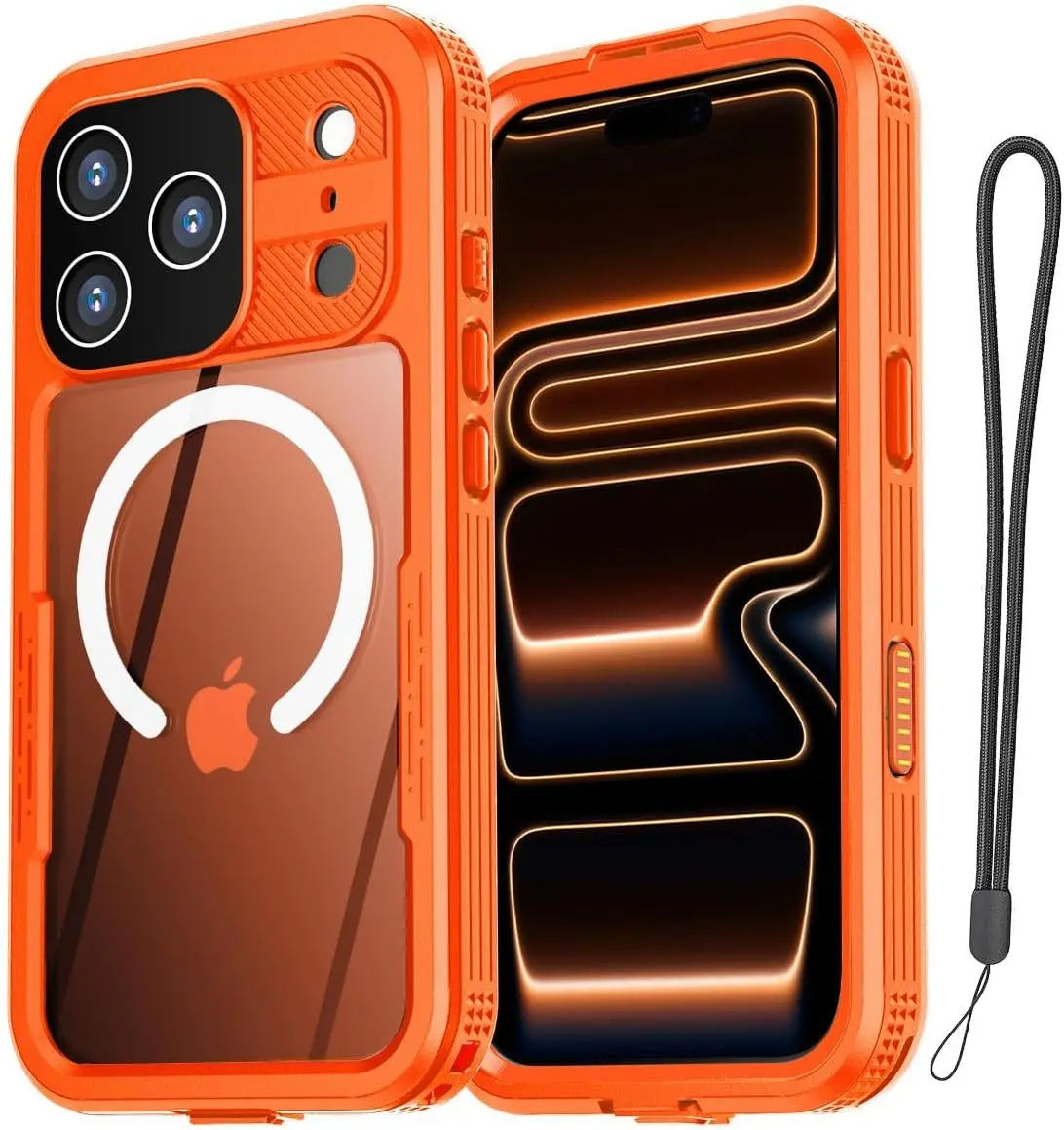Waterproof Case for iPhone 17 Pro Max+MagSafe Clear Water Proof Snowproof/Dustproof/Shockproof,IP68 Certified 360 Full Body Protection Fully Sealed Underwater for iPhone 17 Pro Max_98
