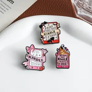 Spring New Brooch -1/3 PCS Kindle series badge pin, fashionable cartoon pin, suitable for decoration on backpacks and clothing, exquisite gift, perfect for giving gifts