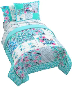 Jay Franco Disney Lilo and Stitch Bungalow Quilt Bed Set Jay Franco Disney Lilo and Stitch Bungalow Quilt Bed Set