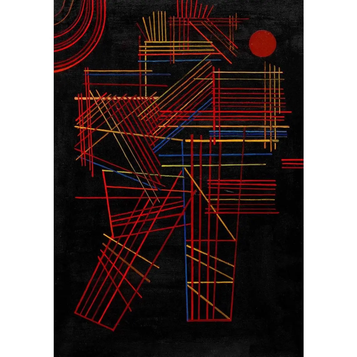 Colored Sticks by Wassily Kandinsky Poster
