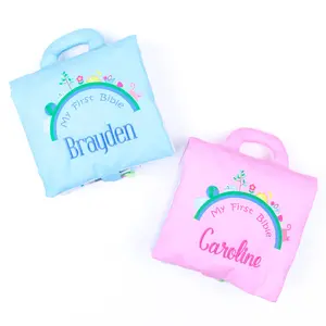 My First Bible Plush Book - Soft Cover Kids Bible with Interactive Play Features