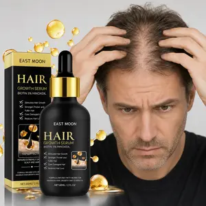 Hair Growth Serum 60mL, Biotin 5% Minoxidil Scalp Serum for Thicker, Fuller-Looking Hair & Daily Hair Care
