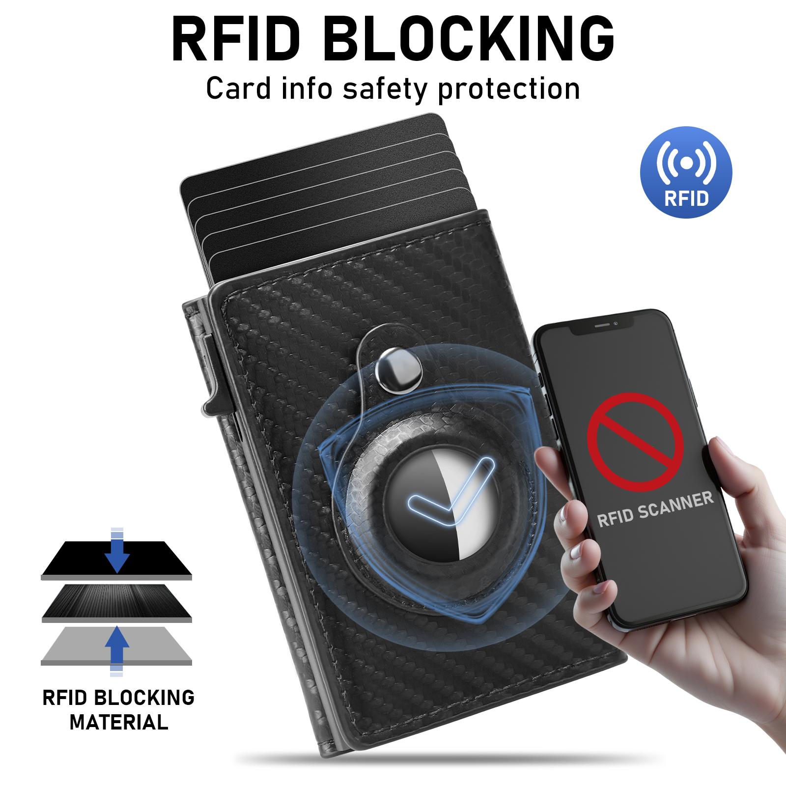 Wallet for Mens Smart Wallet Leather Card Holder Smart,Slim,Minimalist Wallet,Wallet 9-14 Card Capacity | ID Window | Cash Slot