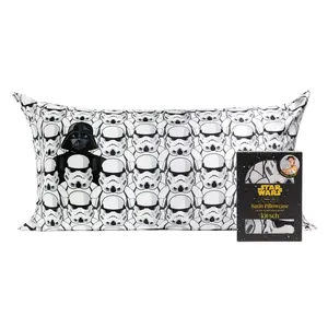 Star Wars™ & Kitsch Satin Pillowcase in Darth Vader & Stormtroopers - King