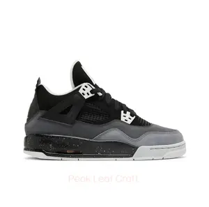 Retro Mid-Top Sneakers in Black and Grey Suede with Speckled Midsole and White Mesh Panels