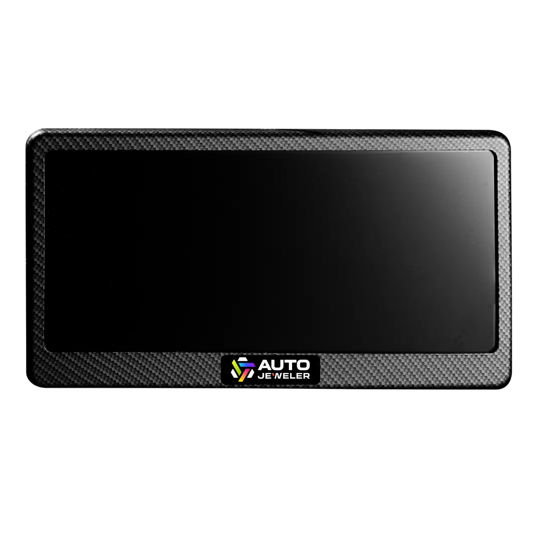 FantomTec Blackout Privacy Plate V2.0 – Carbon Fiber Frame (Remote Controlled PDLC Smart Glass)