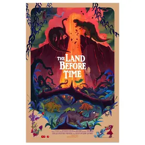 WonderCon 2024 The Land Before Time Movie Film Poster Print 24x36 .Poster Decorations, Holiday Poster - Halloween Party Decorations.Wall Decor.Poster Gift For Holiday, Halloween, Birthday, Christmas