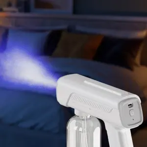 USB Rechargeable Handheld Electric Spray Gun – Blue Light Sanitization, Perfect for Kids' Play, Hair Styling, Pet Care, Plant Watering, Cleaning, Gardening, and Garment Steaming. A Ideal 2025 Christmas/All Hallows' Eve Gift.