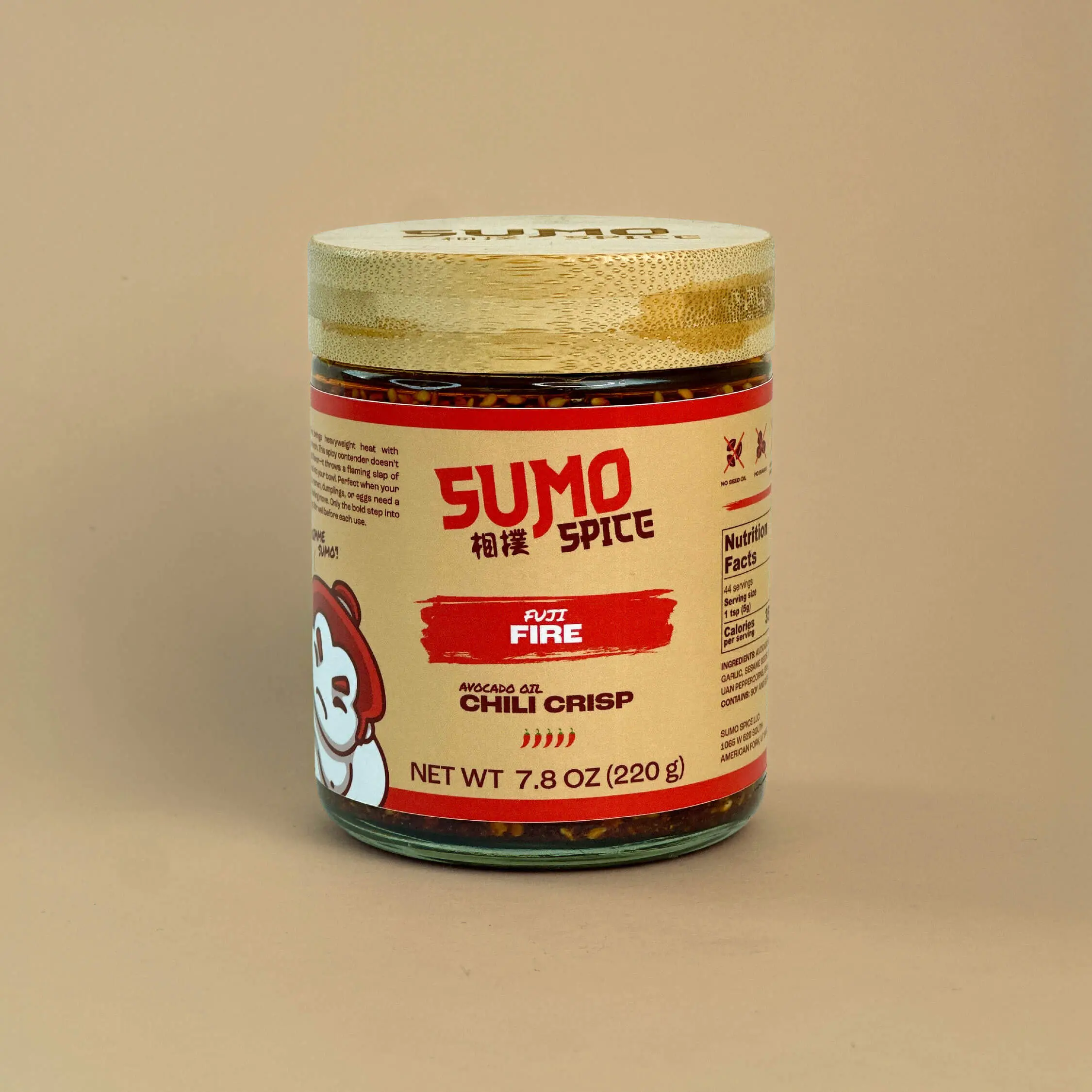 Fuji Fire Spicy Chili Crisp 4-Pack | Made with Avocado Oil | No Seed Oil