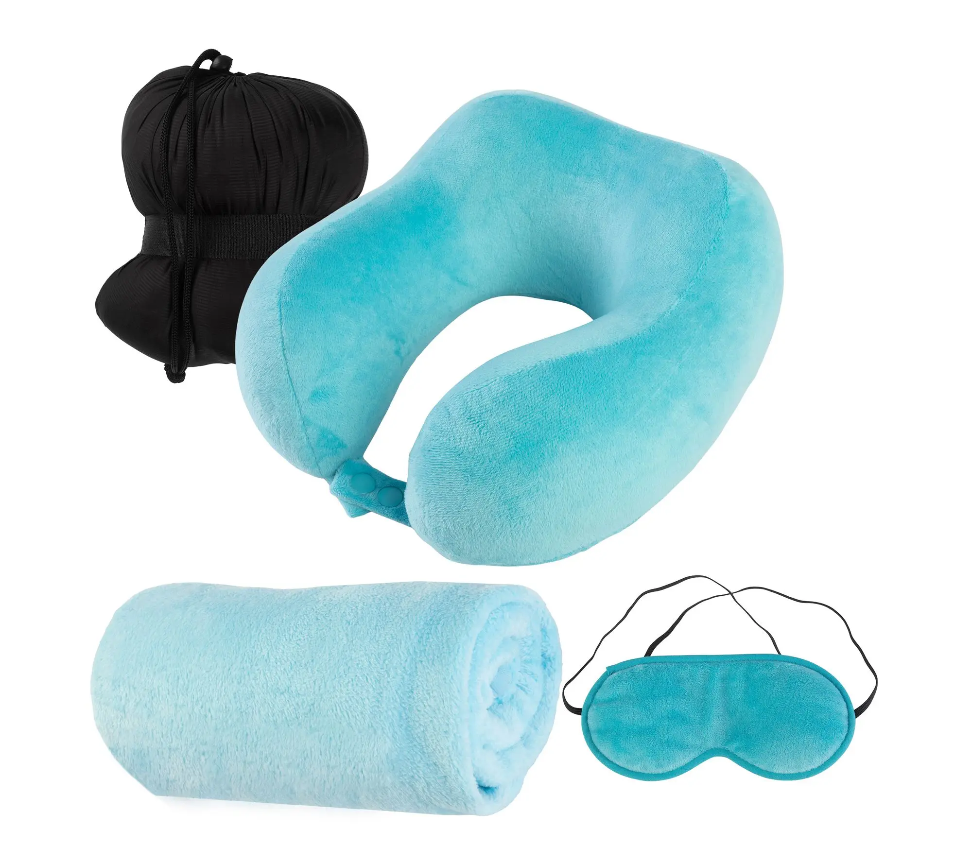 Home-Complete Travel Pillow Set Memory Foam Travel Essentials Home-Complete Travel Pillow Set Memory Foam Travel Essentials