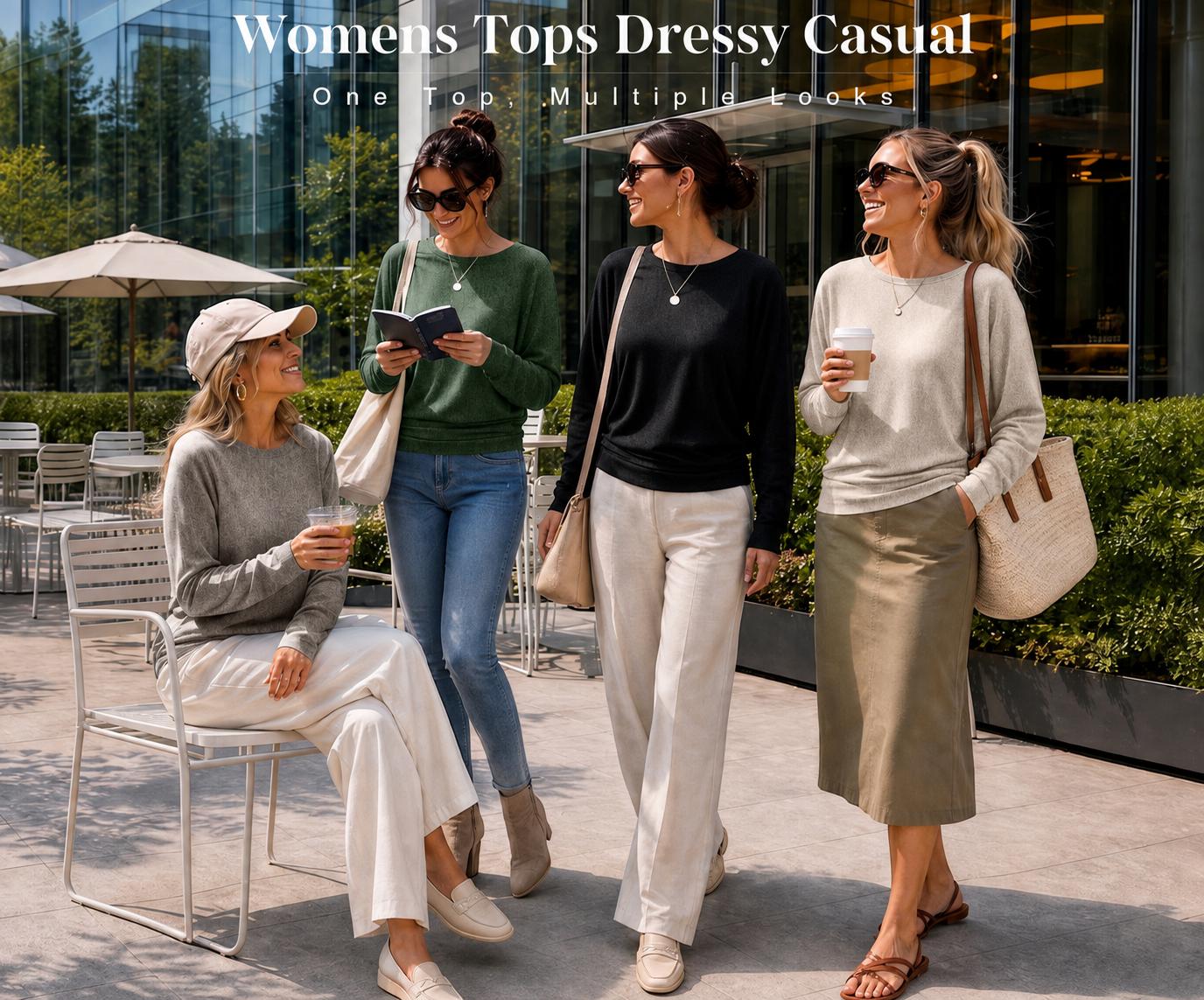 OFEEFAN Womens Long Sleeve Shirts Ruched Hem Fall Tops Lightweight Sweaters