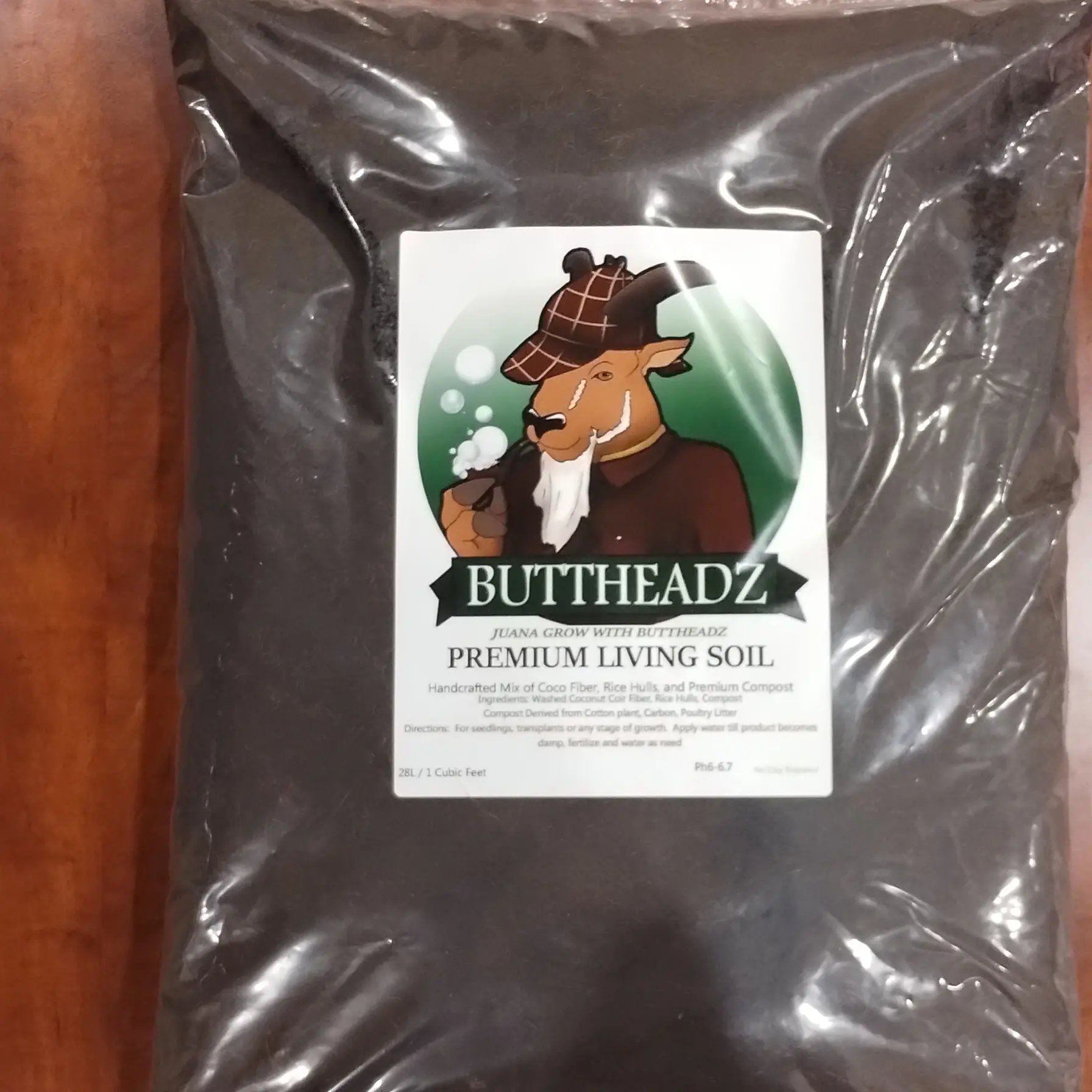 Buttheadz Living Soil - Proprietary Blend of Patent Processed Coconut Coir and High Nutrient Compost