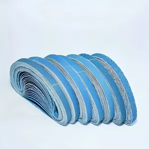 20 Pack Blue Oxide Sanding Belt 330mmx10mm (3/8"x13"), Compact Machine Grade Mixed Grit 60-320, Heavy Duty Durable Coating for Woodworking & Metal Polishing