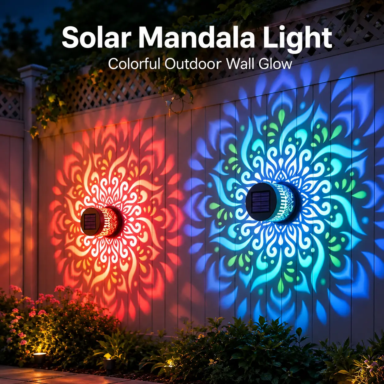 Solar Outdoor Wall Mount Light, 3.5x3.8 in Compact Size, Includes Screw Anchor & Double-Sided Adhesive, Motion  Flickering LED Pumpkin Tea Firefly Light cob work ip65 waterproof wide  outdoor flood wall light sensor outdoor flood light