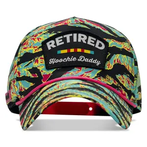 Retired Hoochie Daddy Ribbons Patch Weekender Waterproof Snapback