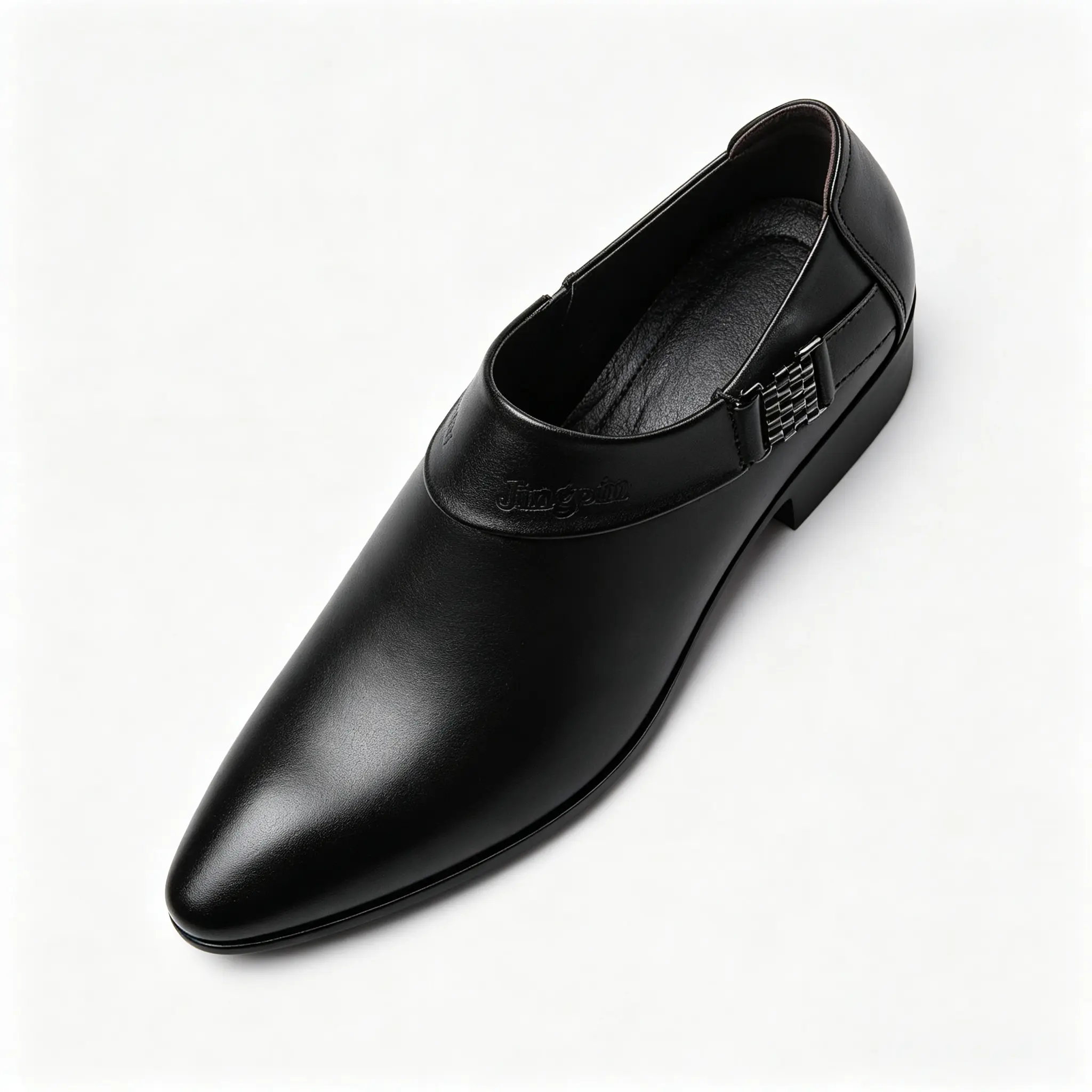Men’s Plain Soft Shine Leather Monk Loafers - Side Metal Chain Buckle, Slip-On, Light Cushioned, Non-Slip Casual Footwear for Office, Wedding, Working Men (Affordable Gift Option)