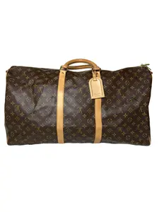 Pre-owned Louis Vuitton Leather Weekender Bags Monogram Keepall Bandouliere 60