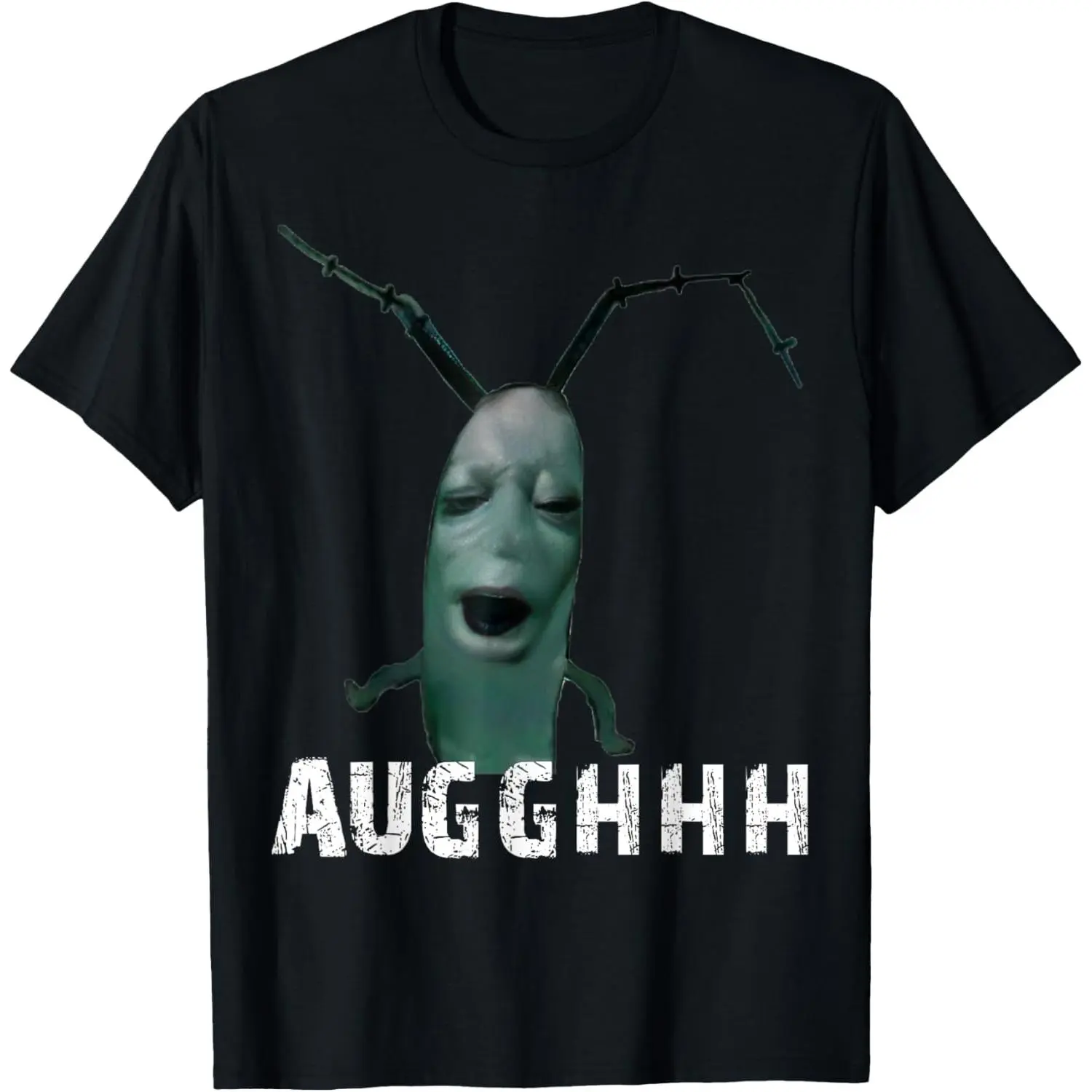 Men's Plus Size Comfy Cotton Fabric Casual Breathable Short-Sleeve Cursed Plankton Meme Funny Tshirt Top, #TikTokShopRestock Piece, Tee, Round Neck, Fitted, Relaxed Fit, Shortsleeve, Soft, Classic, Menswear, Meme Shirts, Breathable Fabric, Funny Graphic,,