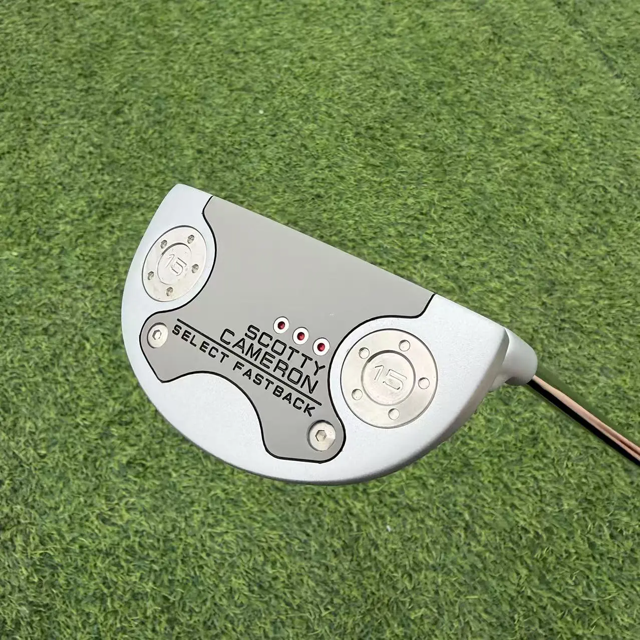  2018  Cameron Select Fastback Putter with Cover – Iconic Premium Golf Putter Featuring Stainless Steel Body, 6061 Aircraft-Grade Aluminum Face Insert, Adjustable Sole Weights and Tour-Inspired Design