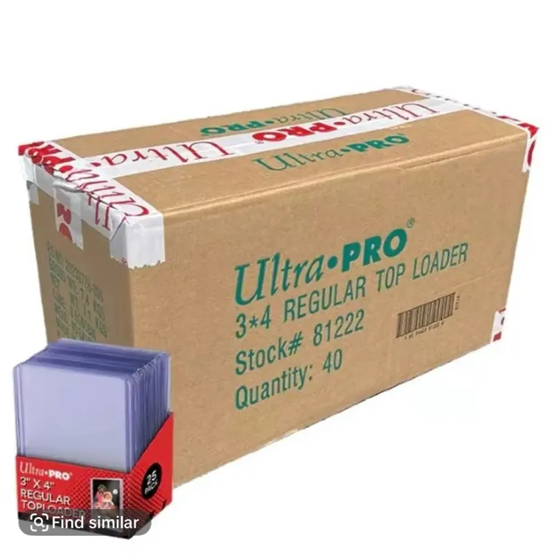 Ultra PRO 3x4 35pt Clear Toploaders - Rigid Card Holders (Case Of 1000) 81222