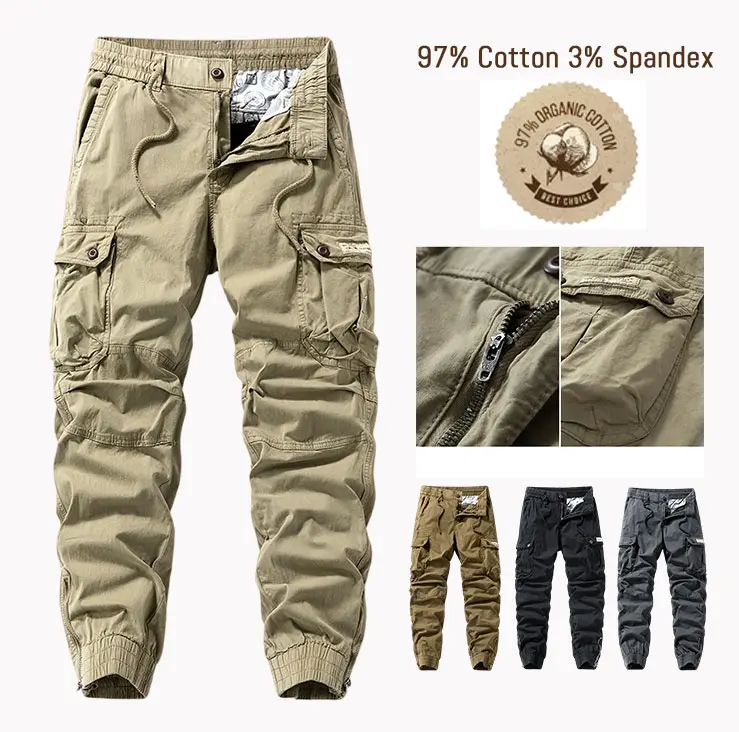 Clean Gent men’s solid-color drawstring button cargo pants, regular fit, minimalist and stylish, suitable for multiple occasions—an ideal Father’s Day gift choice.