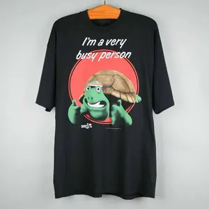 1991 I am very busy person Wallace Gromit Aardman t-shirt