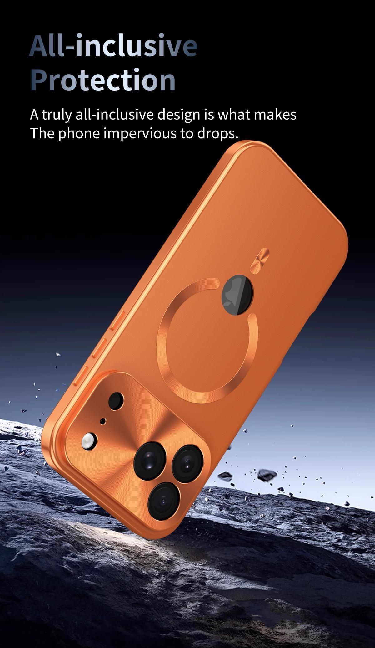 Platic Back [Not All Metal  PC Back] Metal Frame, ip 17 Pro Max CaseFull Coverage Privacy Screen Lens Protection Magnetic TPU Back International Warranty Phone Cases phone case 17 pro max