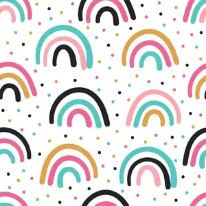Cute Abstract Doodles Pattern 8 Quilting Cotton Fabric
