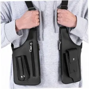 Shoulder armor hidden underarm anti-theft backpack, adjustable anti-pickpocket accessories, double-layer storage design, unisex armor model