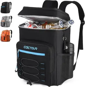 Insulated Backpack Cooler Bag 30 Cans/30L Lightweight Soft Beach Cooler for Men & Women with Adjustable Shoulder Straps, Zipper Pockets & Beer Opener
