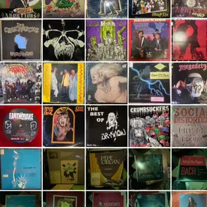 Lot 5 LP Records Water Damaged - Vinyl Record Set