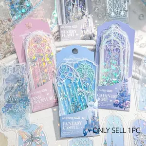 Shell Light PVC Bookmark, Flowing Dream Design, High Aesthetic Fresh Reading Mark Card, Perfect Book Lover Gift